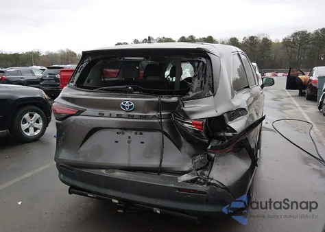 2022 Toyota Sienna Xle из США, поврежденный, VIN 5TDYRKEC4NS125644